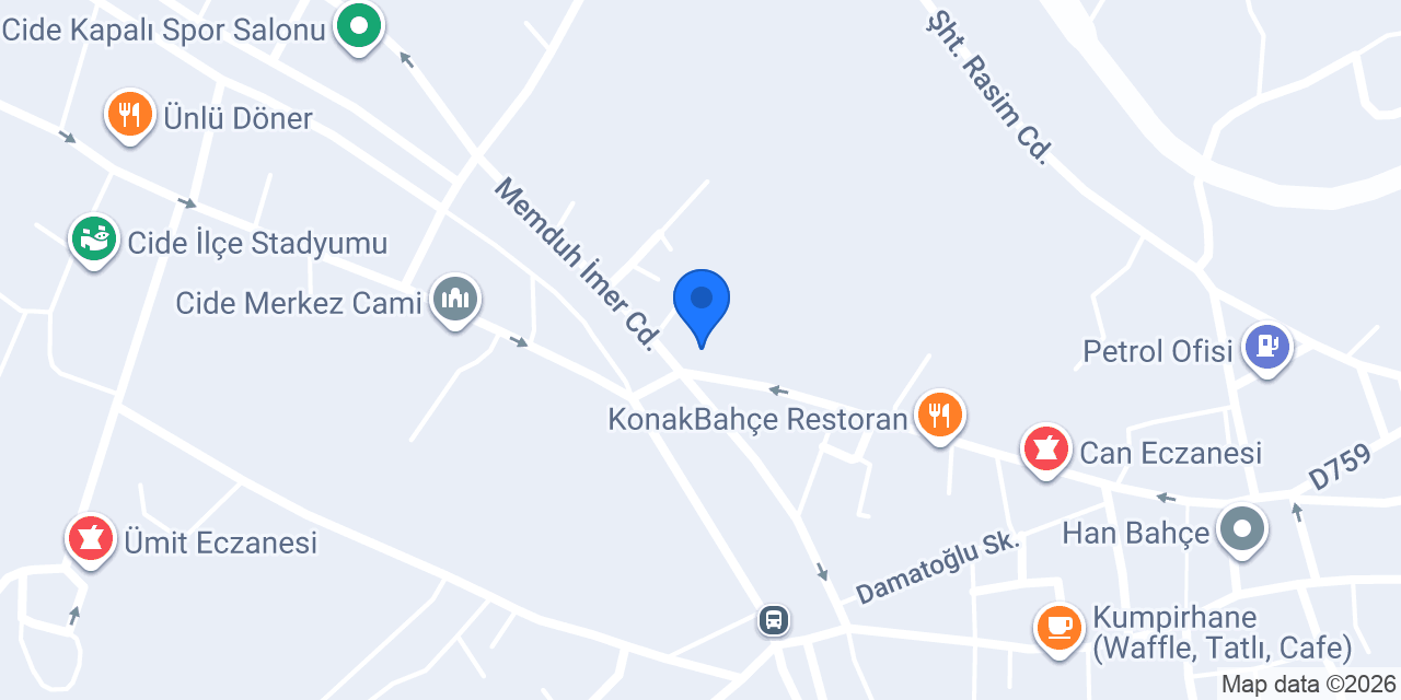Cide çilingir anahtar konumu