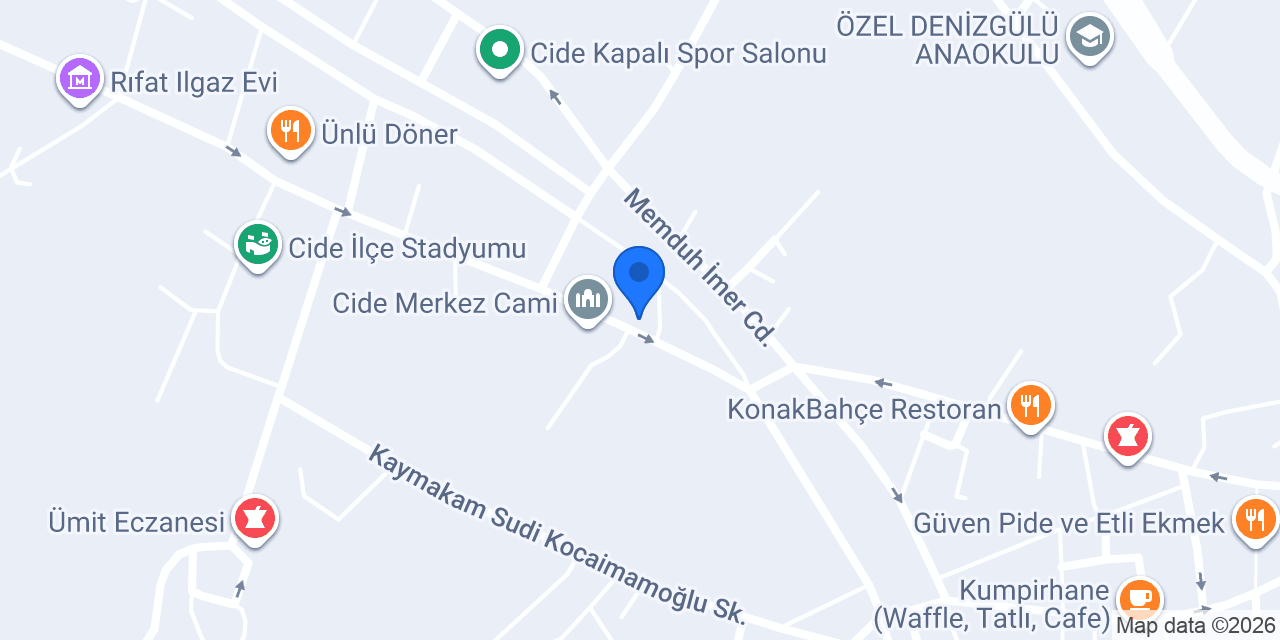 Belediye hamamı konumu