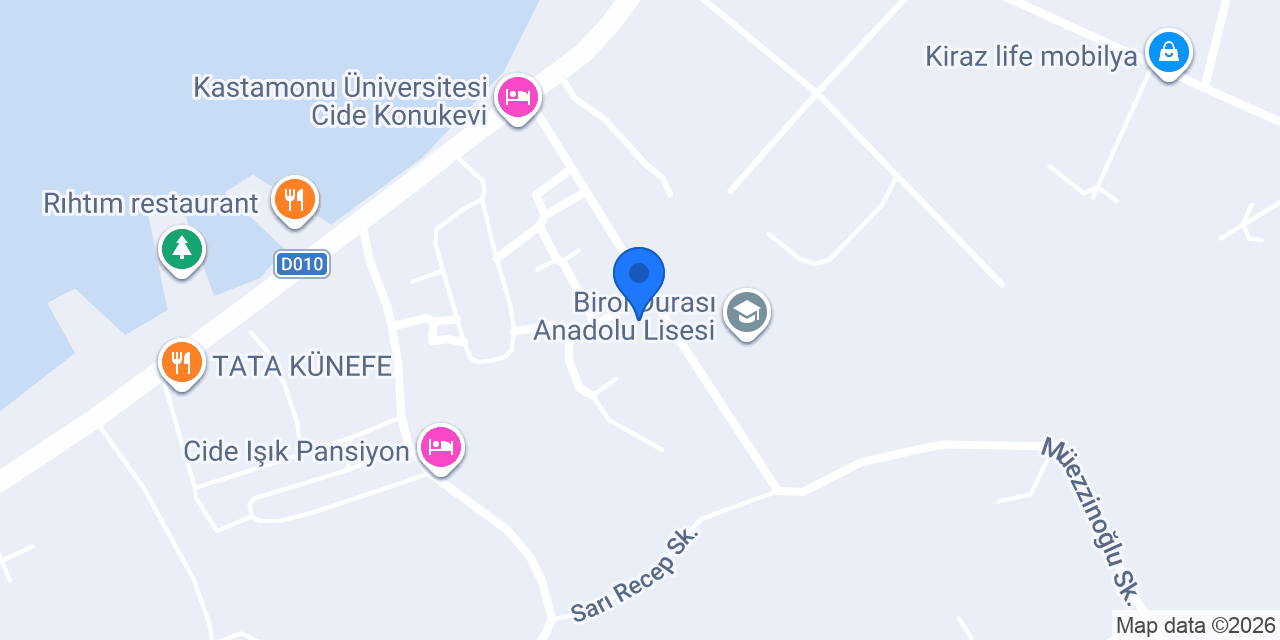 Kerimoğlu Pansiyon konumu