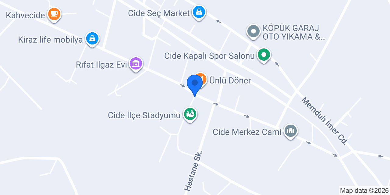 Cide Adliyesi konumu