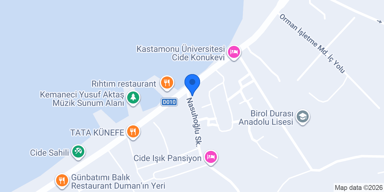Özgül Pansiyon konumu