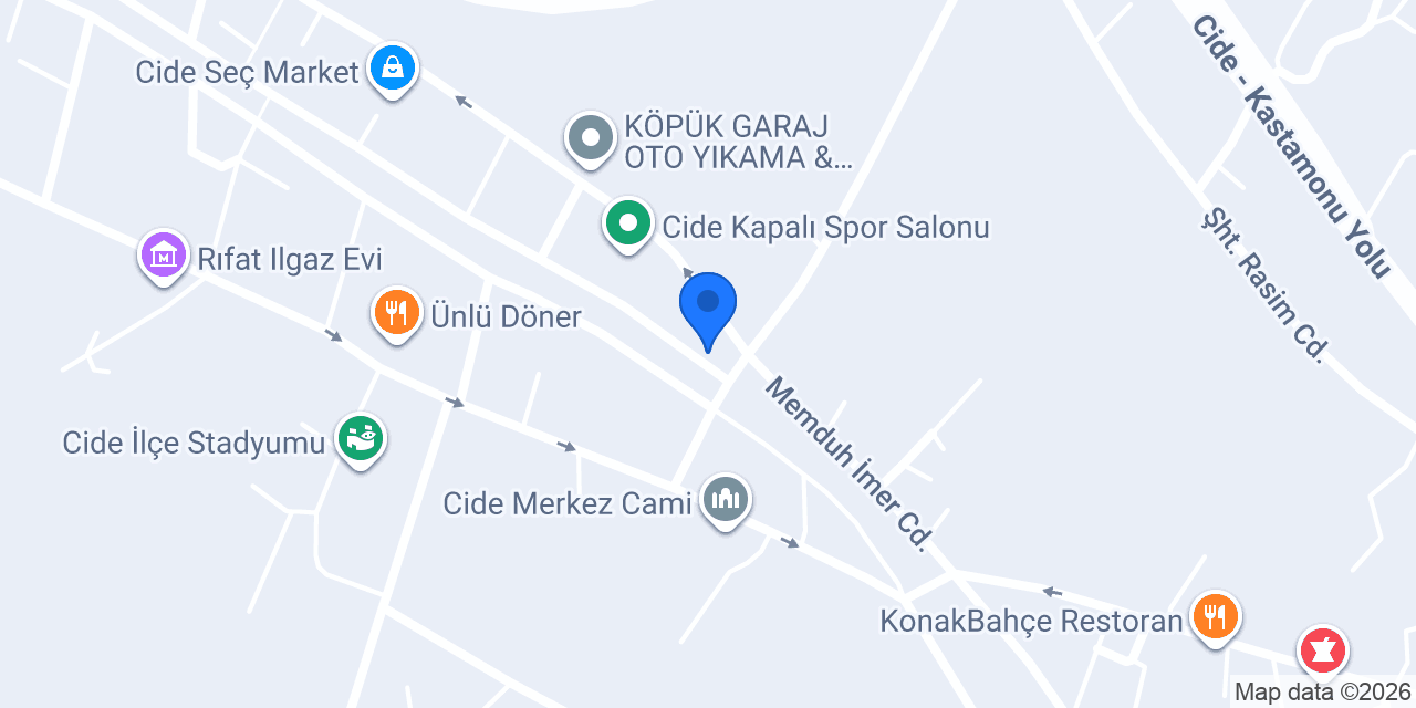 GALAXY CİDE konumu