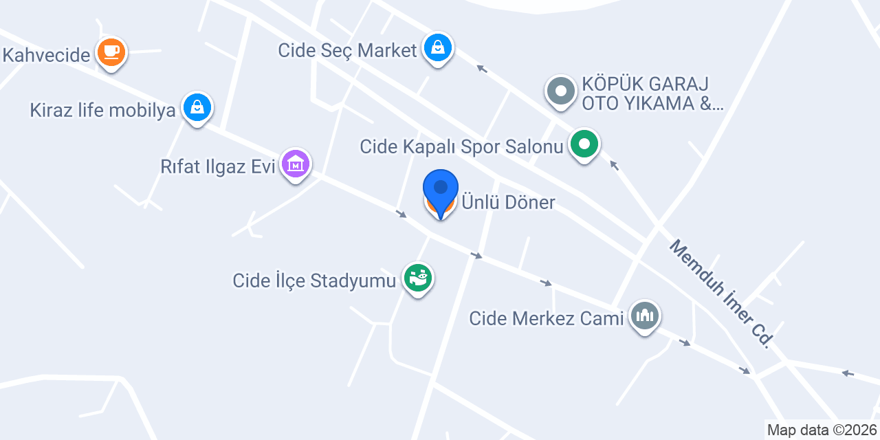 Ünlü Döner konumu