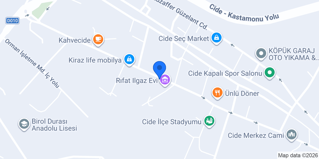 Çiğköfteci Sait Usta / Cide konumu