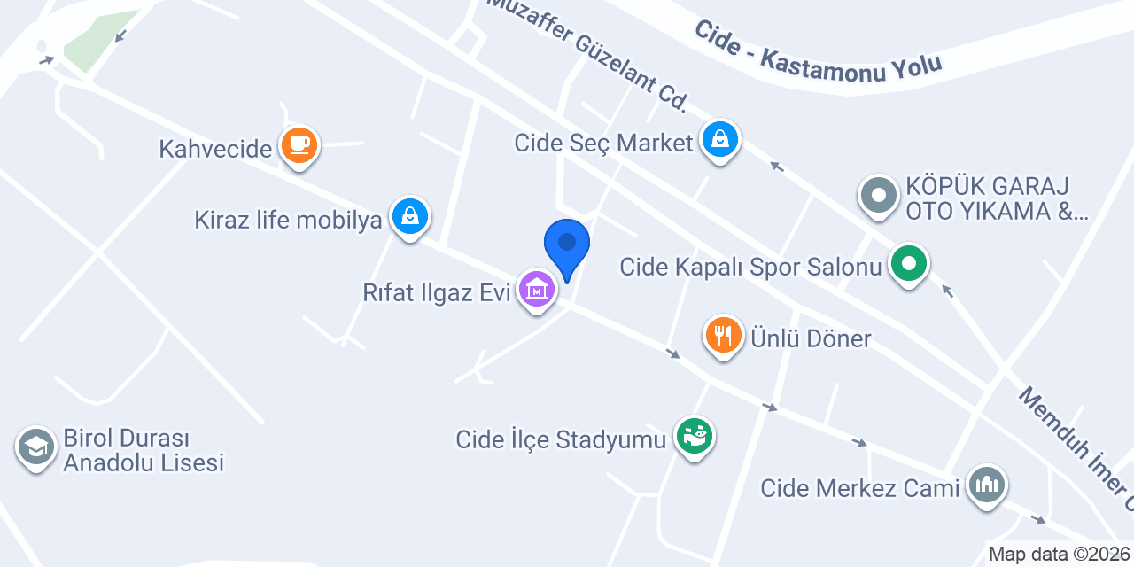 Evin Pansiyon konumu
