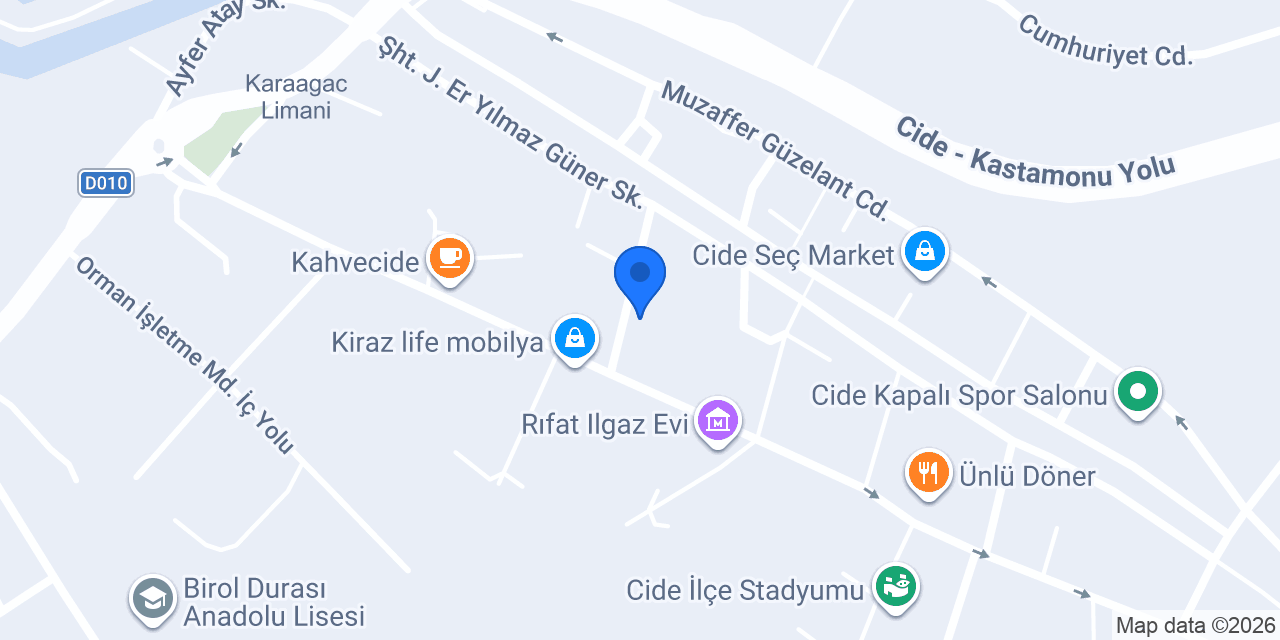 Atatürk İlköğretim Okulu konumu