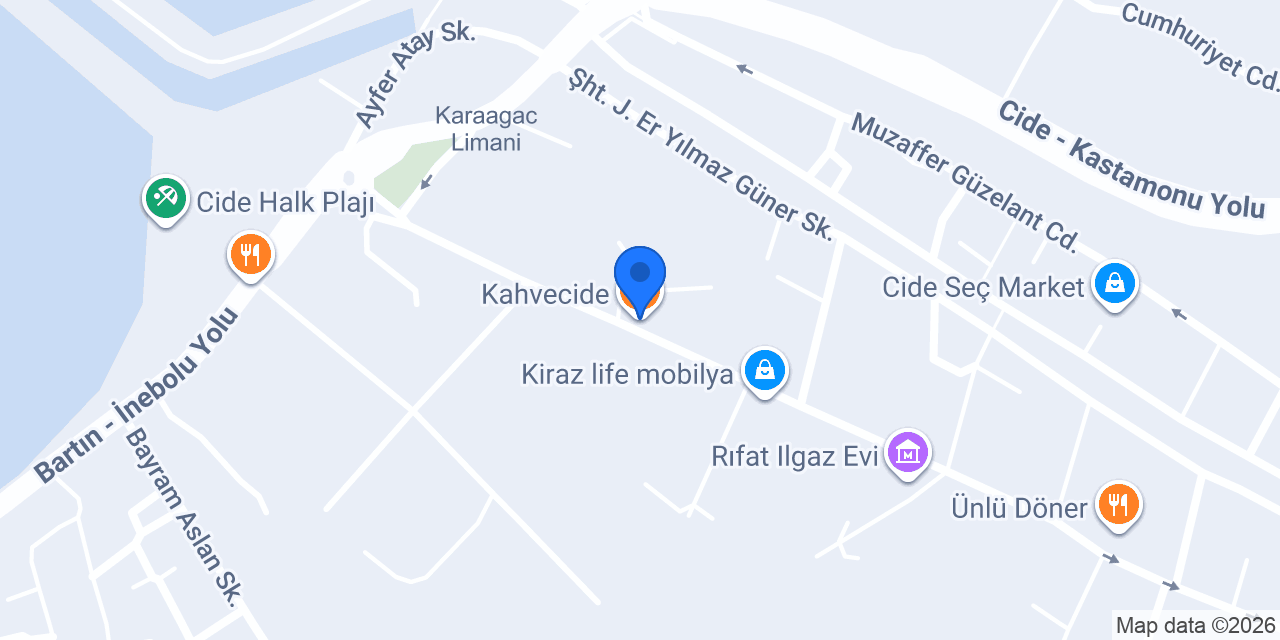 Kahvecide konumu