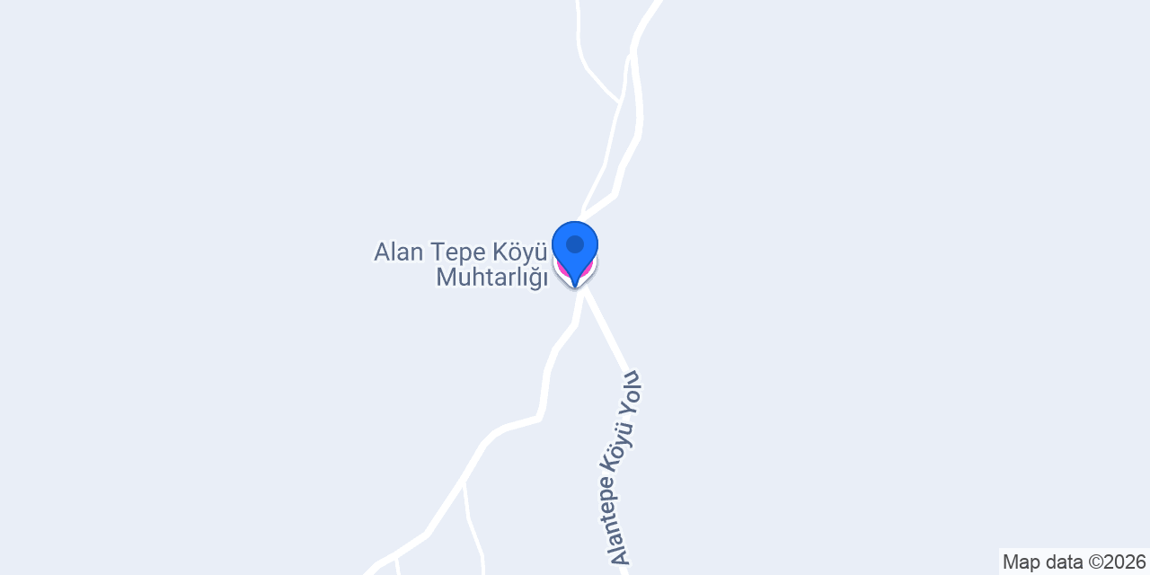 Alan Tepe Köyü Muhtarlığı konumu