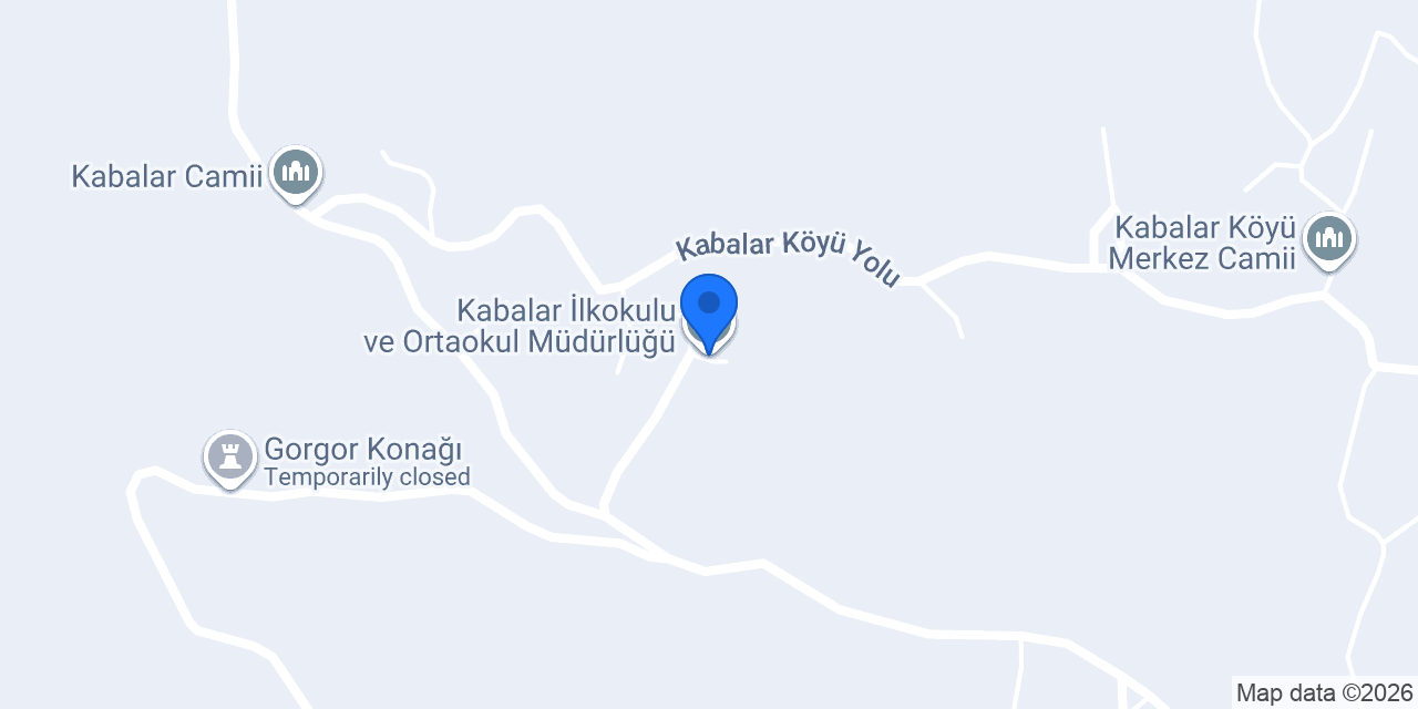 Kabalar İlkokulu ve Ortaokul Müdürlüğü konumu