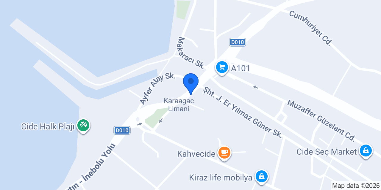 Cide Nil pansiyon konumu
