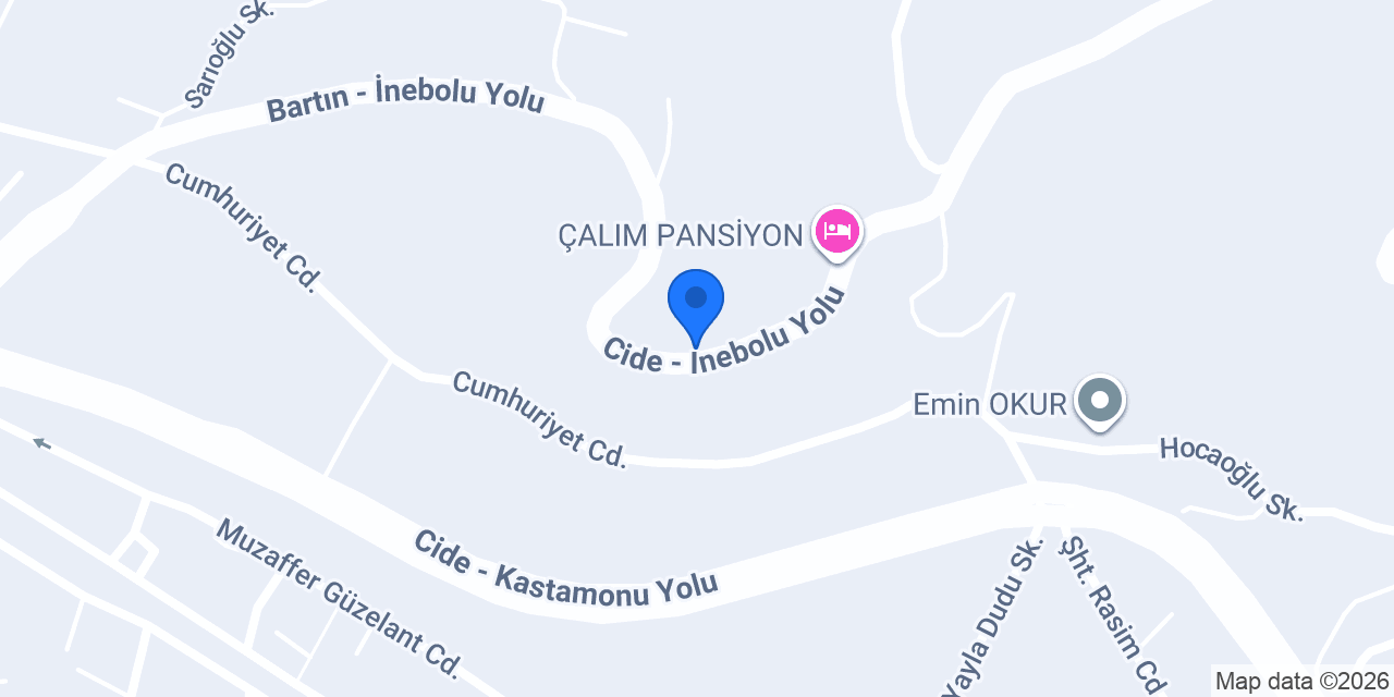 Demir Çubuk Pansiyon konumu