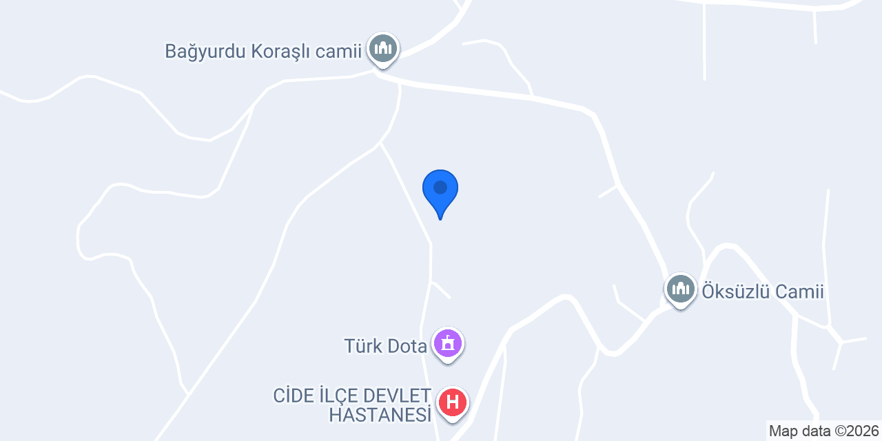 Ertürk Mobilya Cide konumu