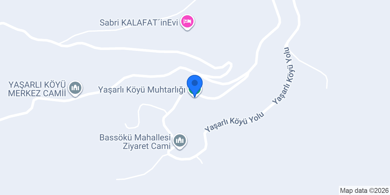 Yaşarlı Köyü Muhtarlığı konumu