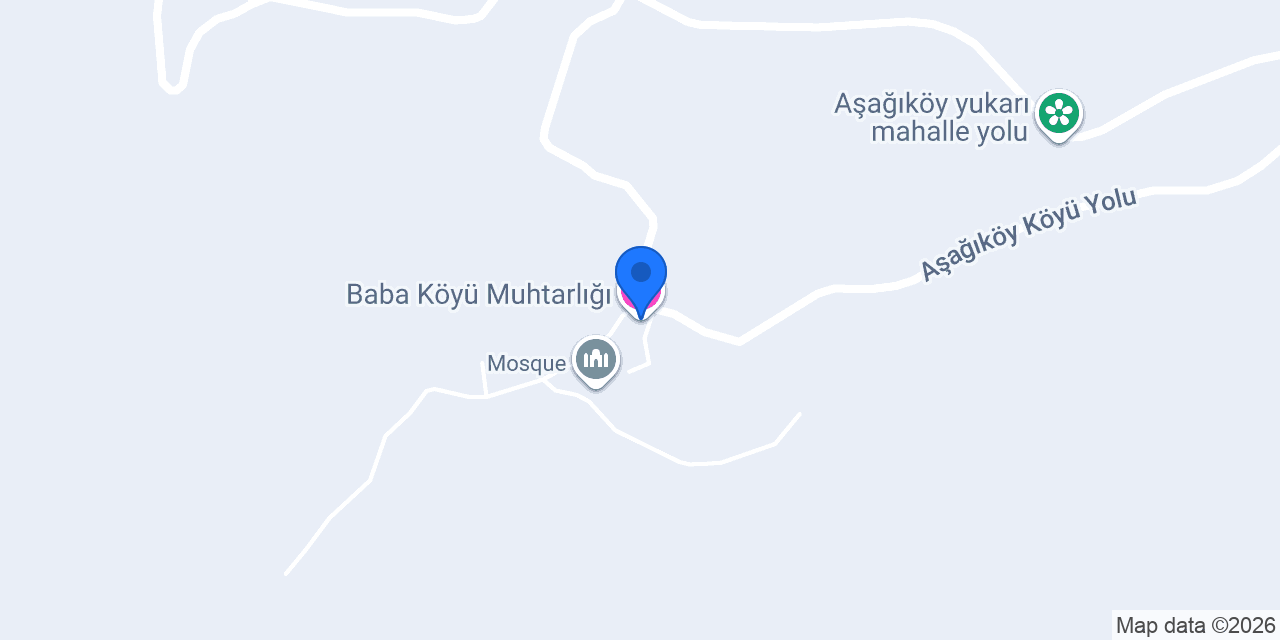 Baba Köyü Muhtarlığı konumu