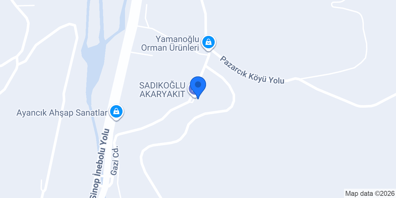 SADIKOĞLU AKARYAKIT konumu