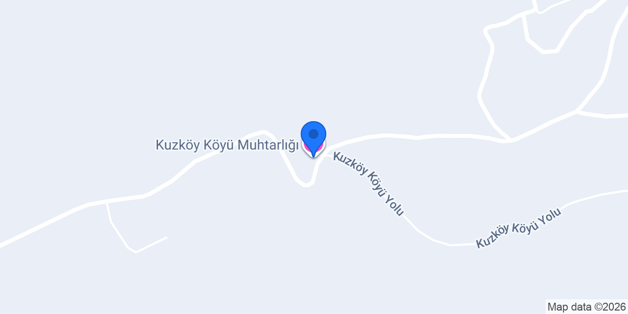 Kuzköy Köyü Muhtarlığı konumu