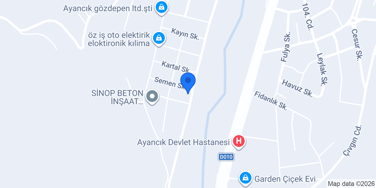 Sönmez Mobilya konumu