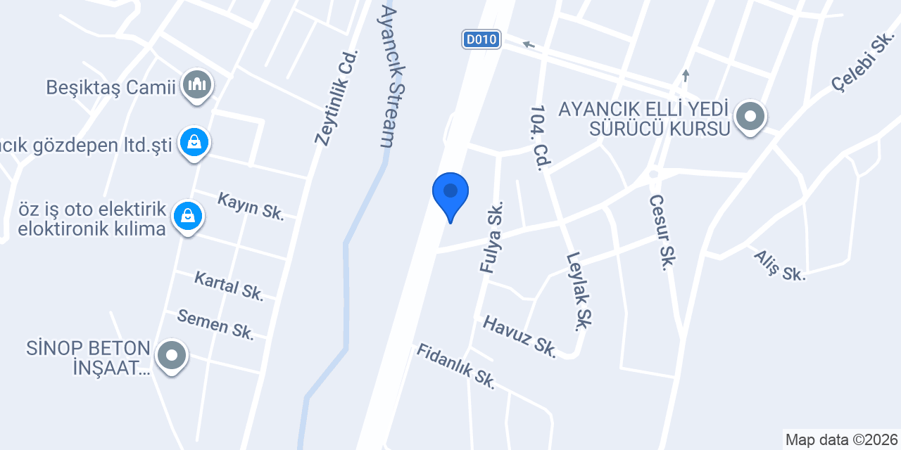 Ayancık İlçe Jandarma Komutanlığı konumu