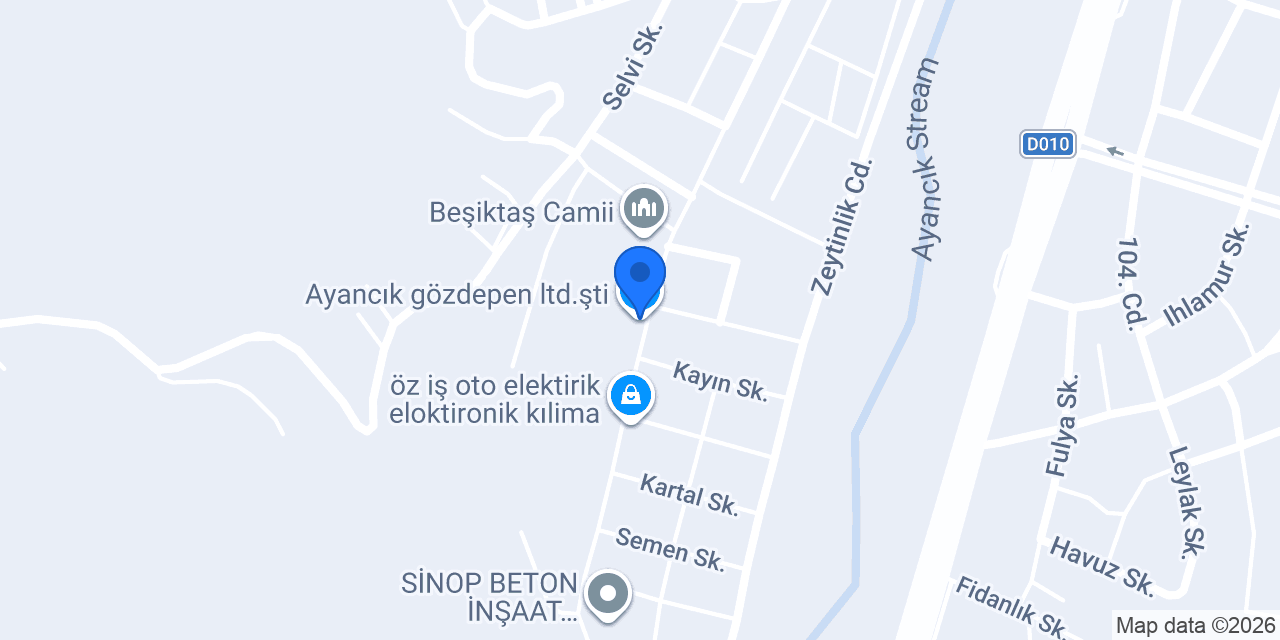 Ayancık gözdepen ltd.şti konumu