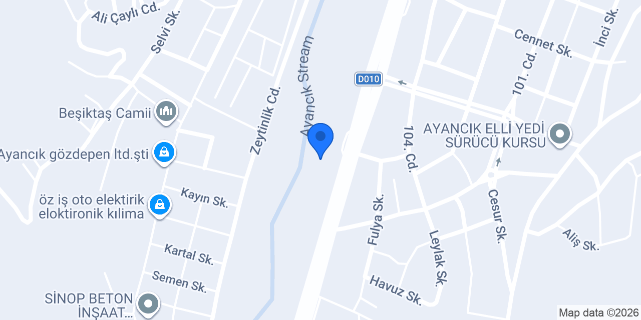 Ayancik Kamyoncular Kulübü konumu