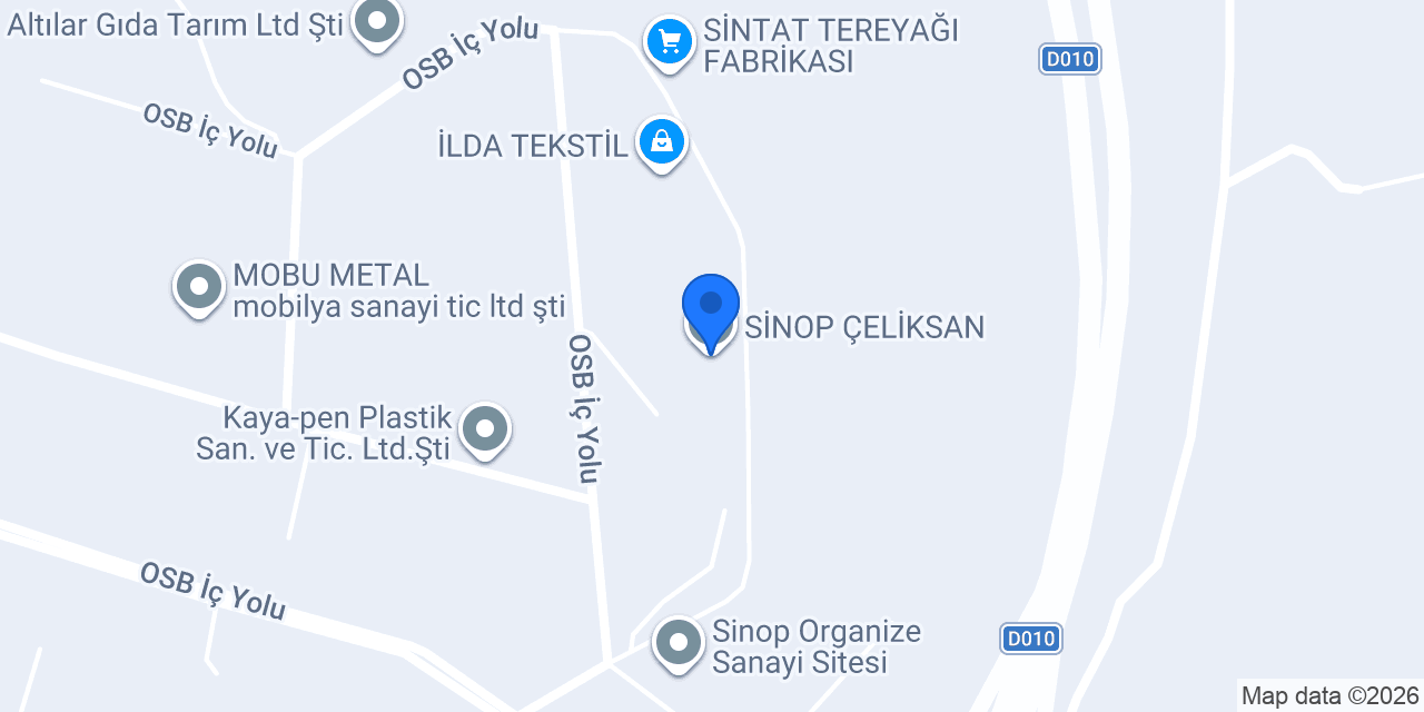 SİNOP ÇELİKSAN konumu