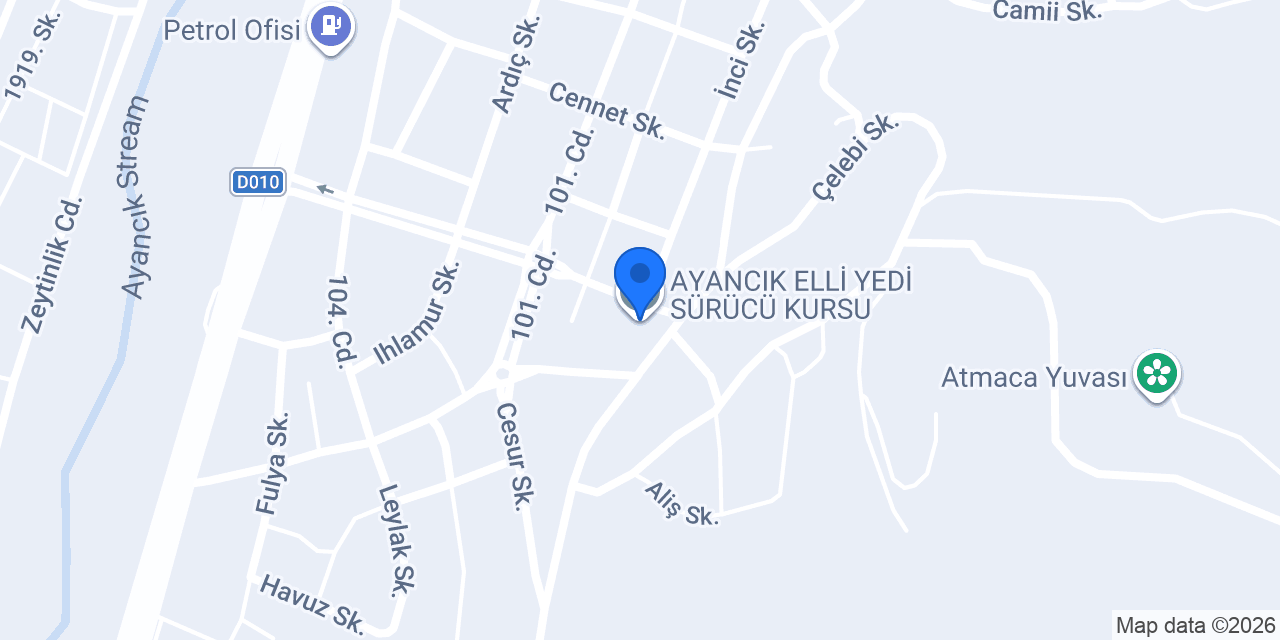 AYANCIK ELLİ YEDİ SÜRÜCÜ KURSU konumu
