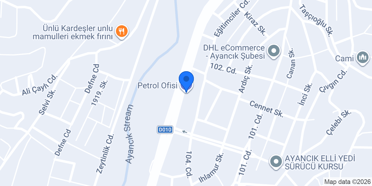 Petrol Ofisi konumu
