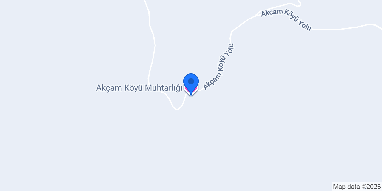 Akçam Köyü Muhtarlığı konumu