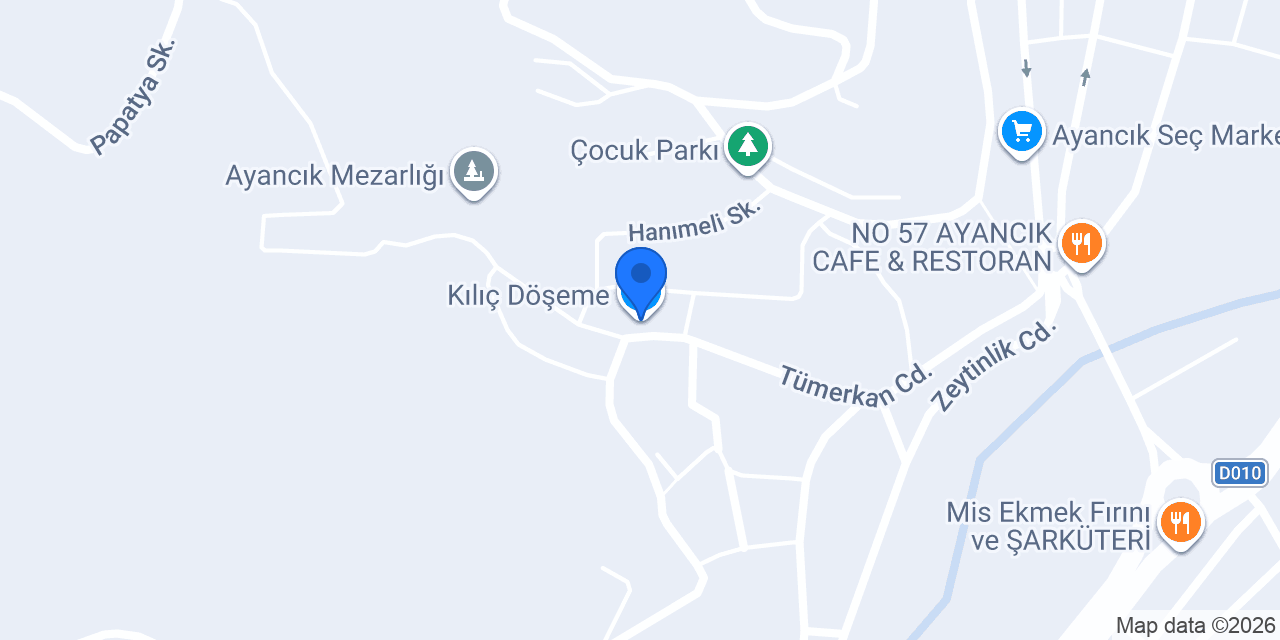 Kılıç Döşeme konumu