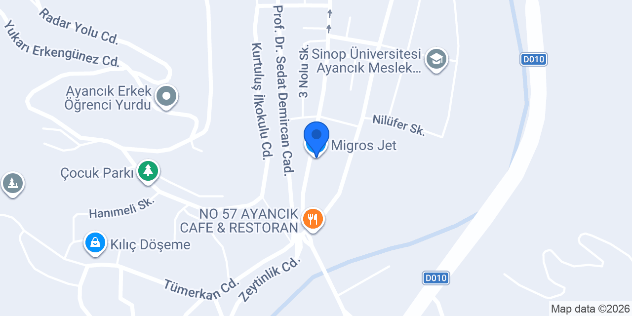 Migros Jet konumu