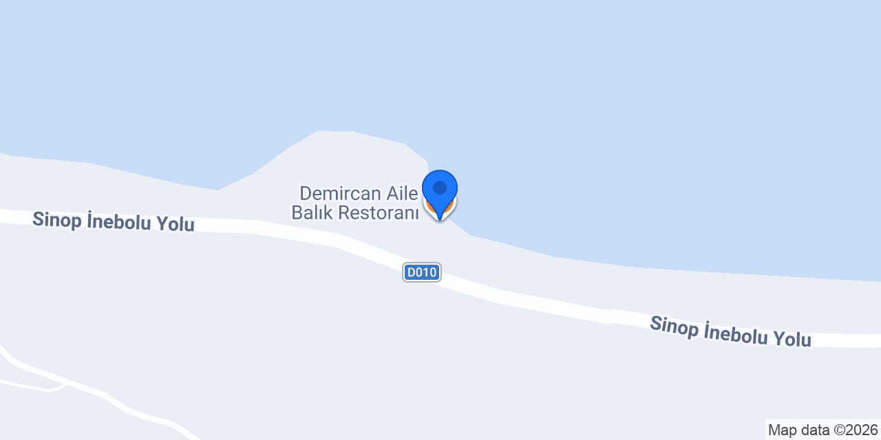 Demircan Aile Balık Restoranı konumu