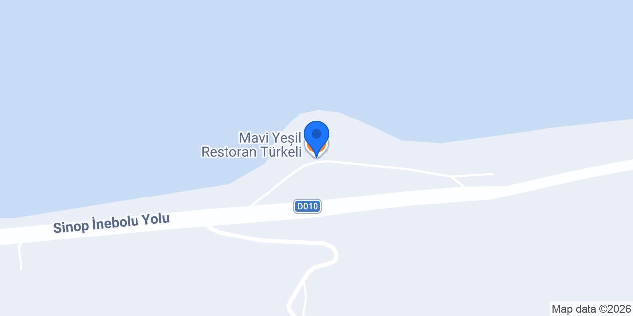 Mavi Yeșil Restoran Türkeli konumu