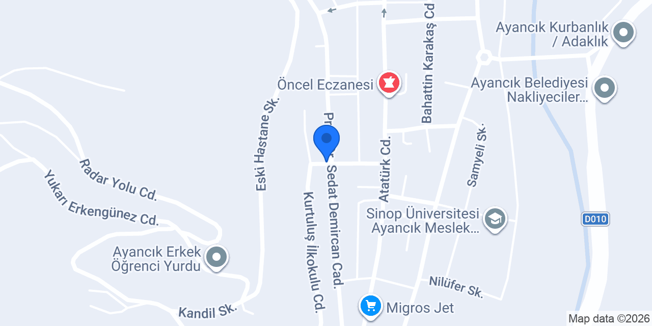Tanış Veteriner Kliniği konumu