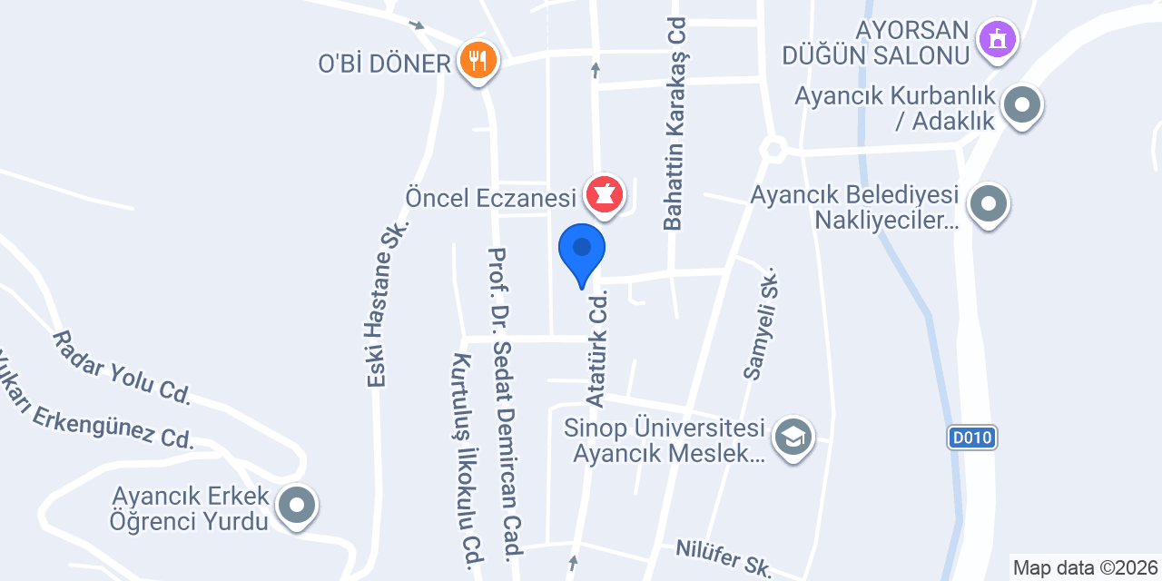 Ayancık Optik konumu
