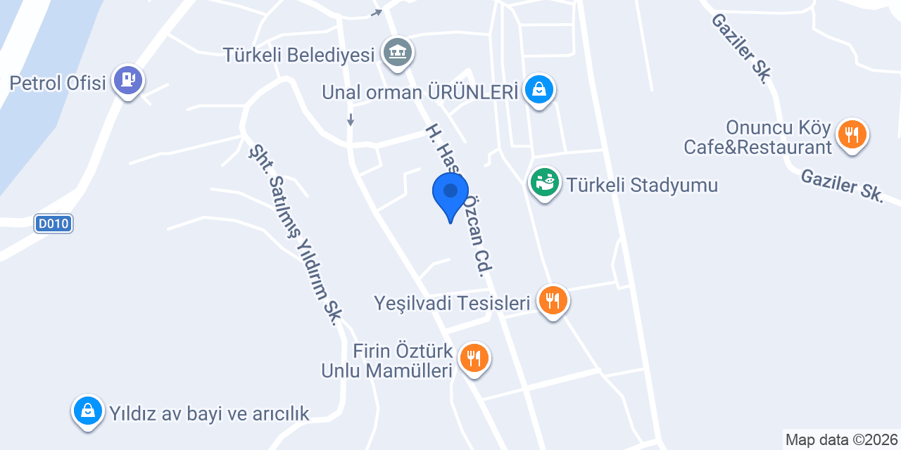 Türkeli Lisesi konumu
