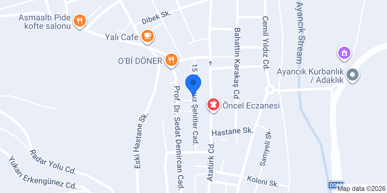 ikizler Pide Salonu konumu
