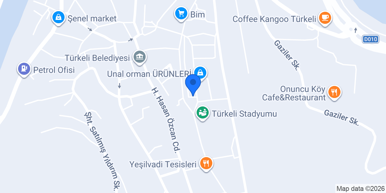 Akmercan Sinop Doğalgaz - Türkeli Ofis konumu