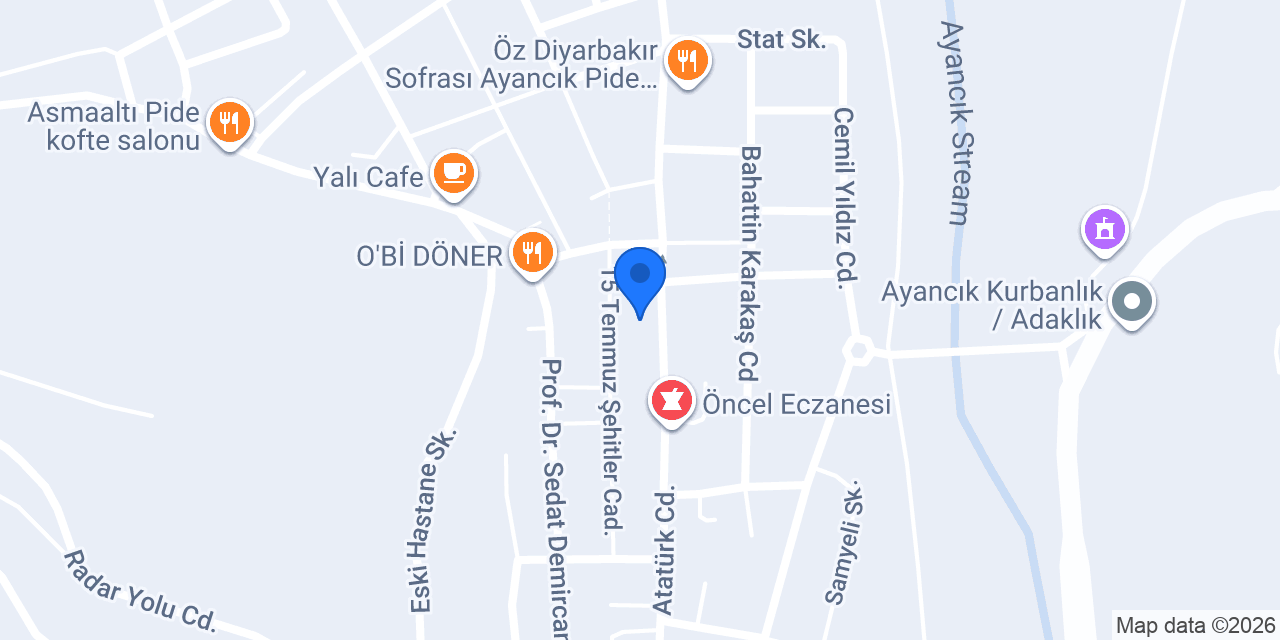 Ziraat Bankası-ayancık Şubesi konumu