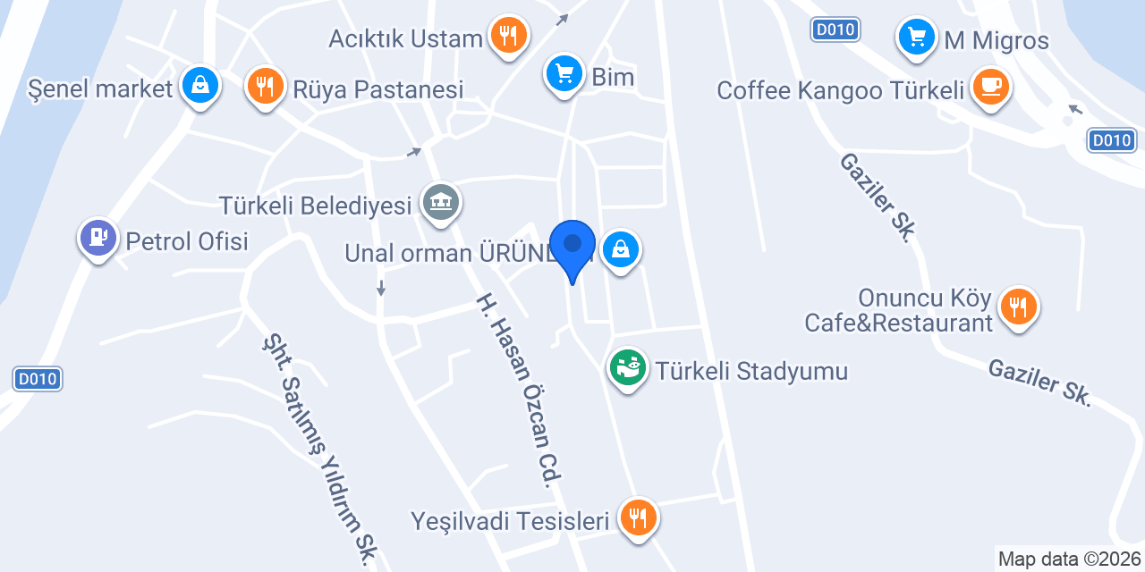 Vestel konumu