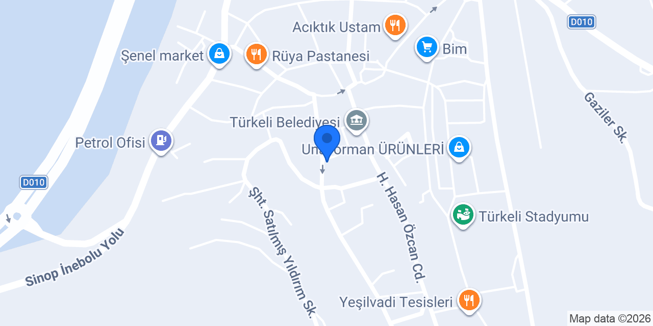 TİRYAKİLER İNŞAAT konumu
