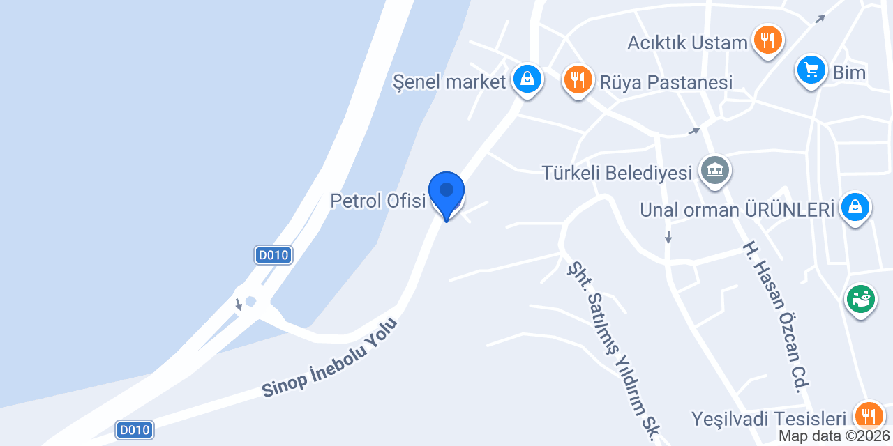 Petrol Ofisi konumu