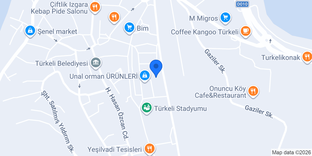 türkeli çatı oluk sistemleri konumu