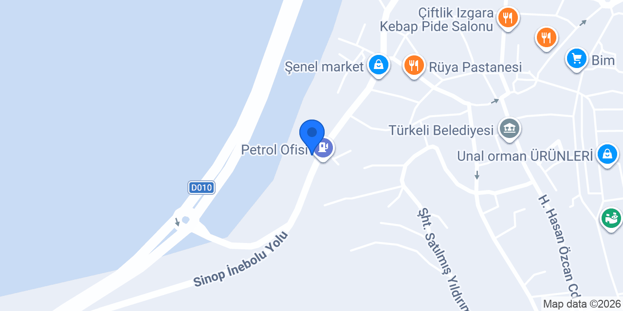 TURKUAZ CAFE RESTORAN PANSİYON konumu