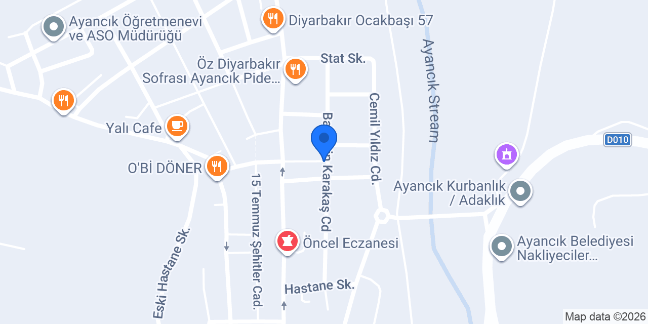 Damak şarküteri konumu