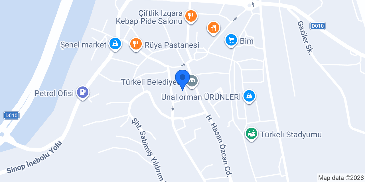 Türkeli İlçe Müftülüğü konumu