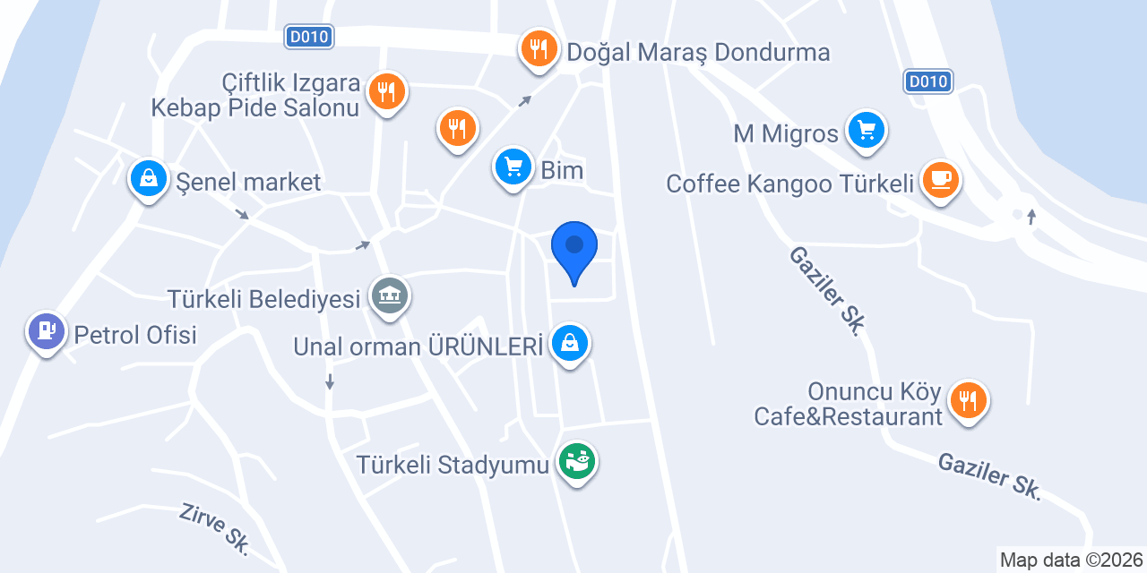 Gazioğlu Çelik Ticaret konumu