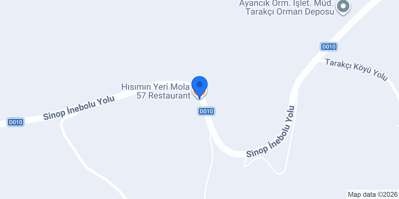 Hısımın Yeri Mola 57 Restaurant konumu