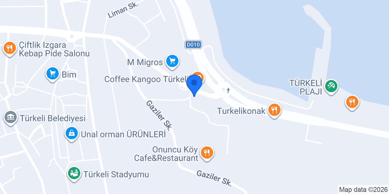 Türkeli İlçe Emniyet Müdürlüğü konumu
