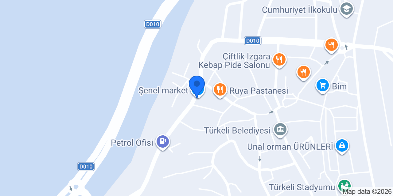 Şenel market konumu