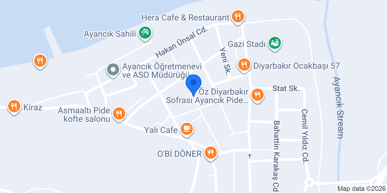 Ayancık Doğuş Ofset Gazete ve Matbaacılık konumu